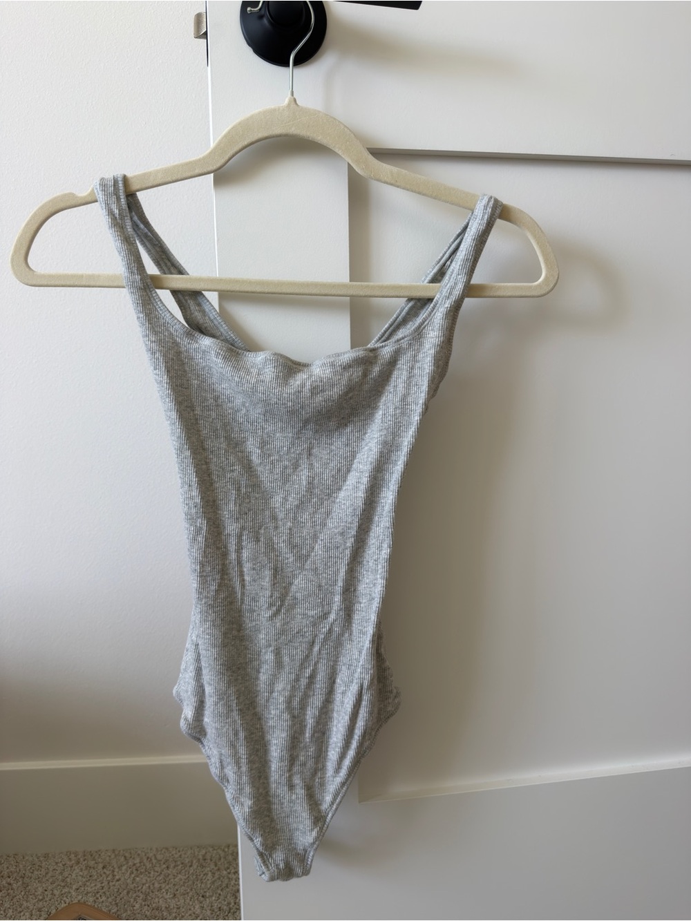 Stretch Cotton Rib Bodysuit - Picture 3 of 6